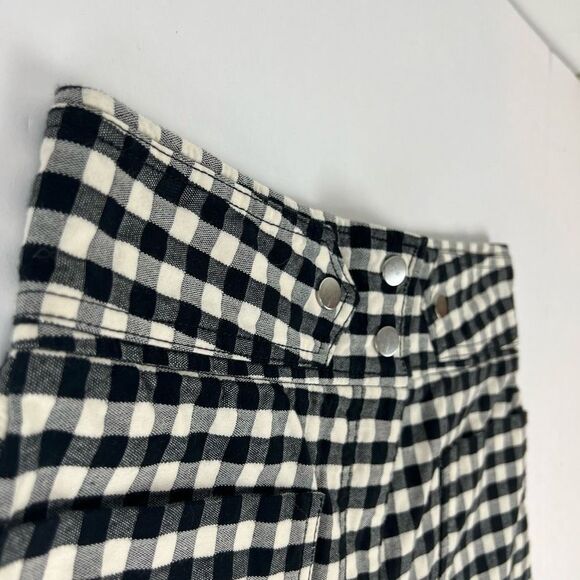 Sfera Collection Women's Black White Gingham High Waisted Duo Pocket Shorts Sz 4 - Picture 8 of 15
